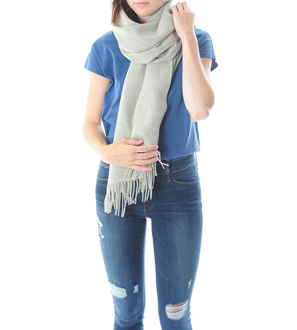 Won Hundred Grey Melange Caden Wool Scarf Won Hundred Grey Melange Caden Wool Scarf