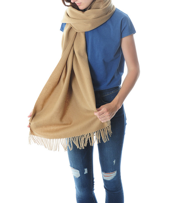 Won Hundred Tan Caden Wool Scarf Won Hundred Tan Caden Wool Scarf