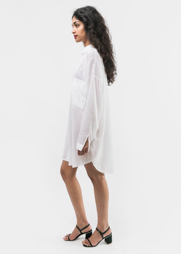 Suzanne Rae - Oversized Button Back Collared Shirt Suzanne Rae - Oversized Button Back Collared Shirt