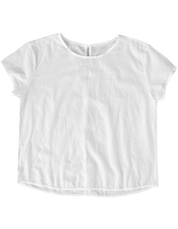 Ali Golden CAP-SLEEVE TOP | White Ali Golden CAP-SLEEVE TOP | White