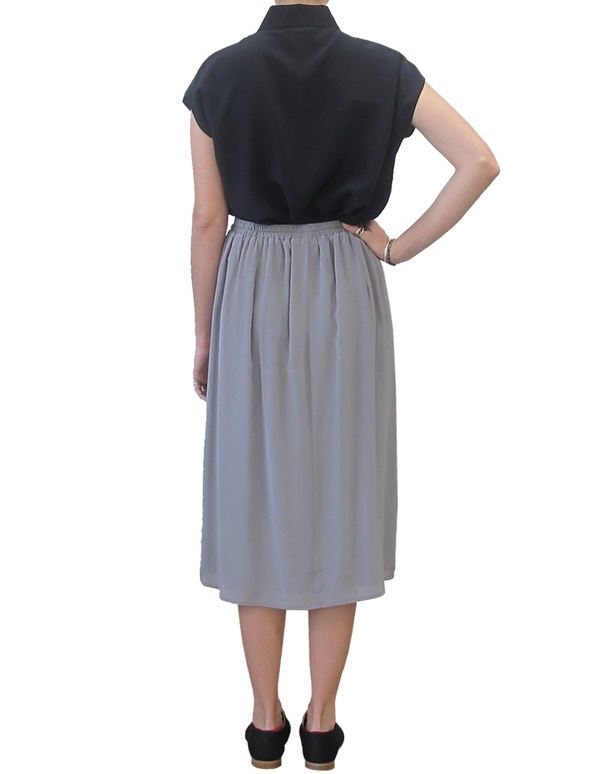 Ali Golden MIDI SKIRT | Gray Ali Golden MIDI SKIRT | Gray