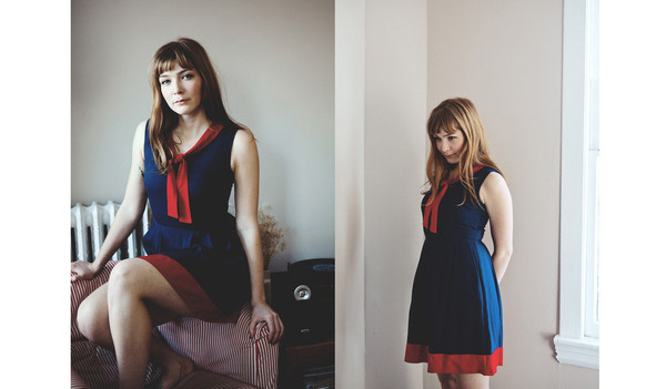 Birds of North America Hillstar Dress - Navy Birds of North America Hillstar Dress - Navy