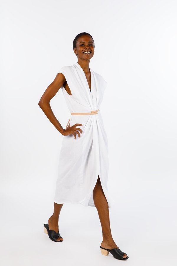 Miranda Bennett White Vision Dress, Double Gauze Miranda Bennett White Vision Dress, Double Gauze
