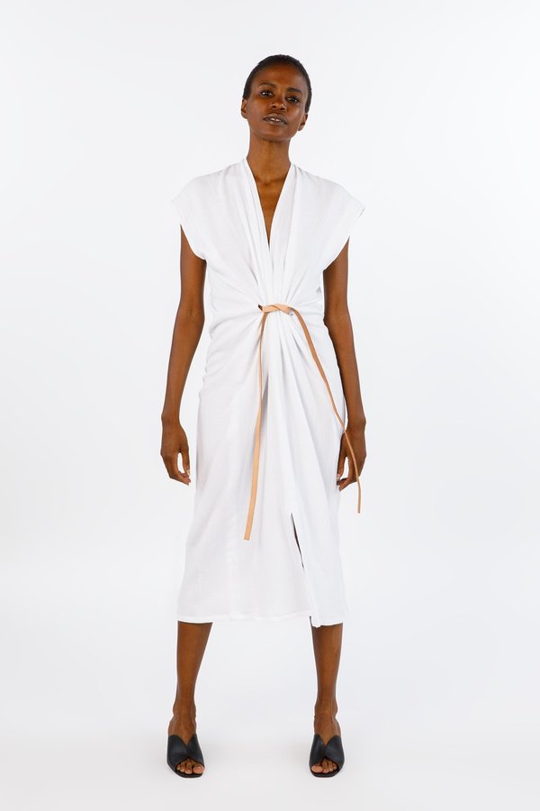 Miranda Bennett White Vision Dress, Double Gauze Miranda Bennett White Vision Dress, Double Gauze