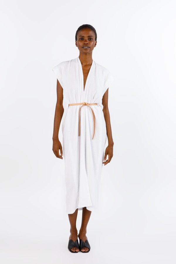 Miranda Bennett White Vision Dress, Double Gauze Miranda Bennett White Vision Dress, Double Gauze