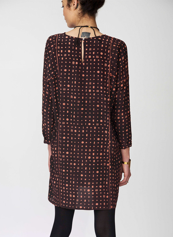 Seek Collective Sara dress | Black/pink portals print Seek Collective Sara dress | Black/pink portals print