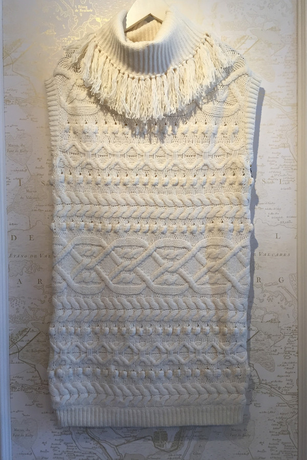 Rhié Cable knit sweater dress with fringe Rhié Cable knit sweater dress with fringe