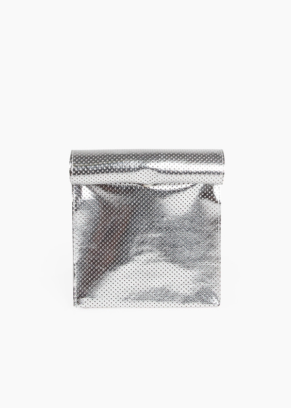 S M K Silver Dot Foldover Bag S M K Silver Dot Foldover Bag