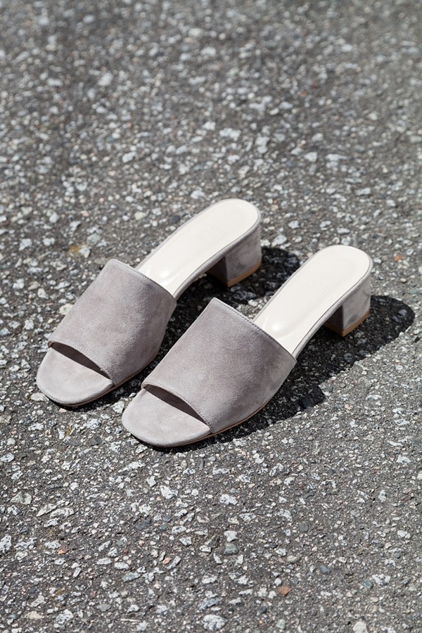 Maryam Nassir Zadeh Sophie Slide | elephant suede Maryam Nassir Zadeh Sophie Slide | elephant suede