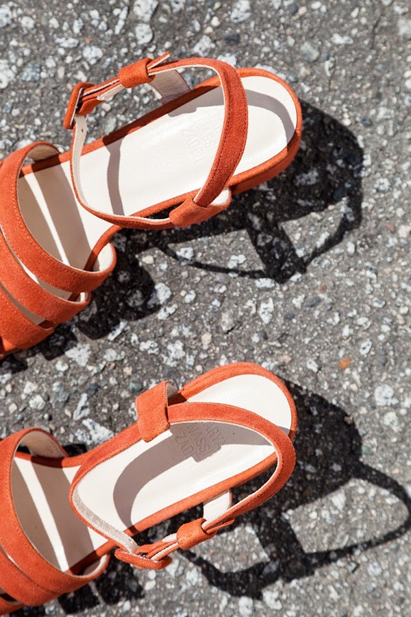 Maryam Nassir Zadeh Palma Low Sandal | coral suede Maryam Nassir Zadeh Palma Low Sandal | coral suede