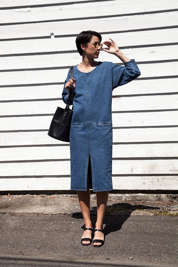 Caron Callahan Leone Dress | denim Caron Callahan Leone Dress | denim