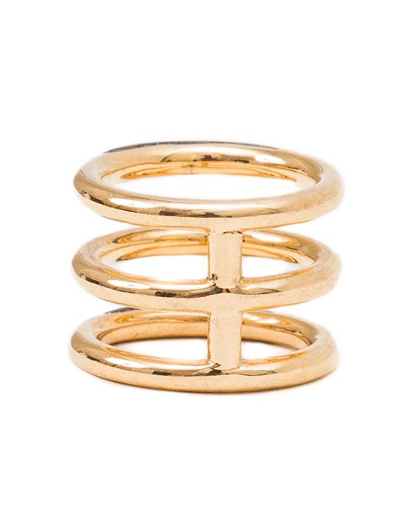 A Peace Treaty Weila Gold and Blue Tigers Eye Ring A Peace Treaty Weila Gold and Blue Tigers Eye Ring