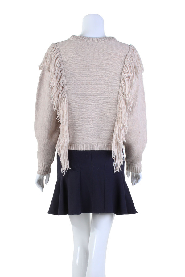 Cosette Agnes Fringe Sweater | Taupe Cosette Agnes Fringe Sweater | Taupe