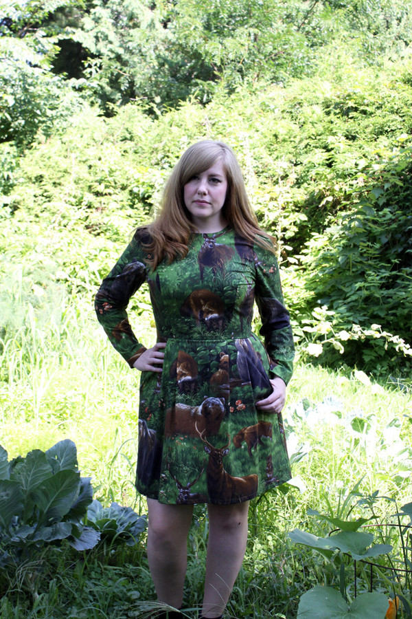 Birds of North America Puffbird Dress (Woods) Birds of North America Puffbird Dress (Woods)