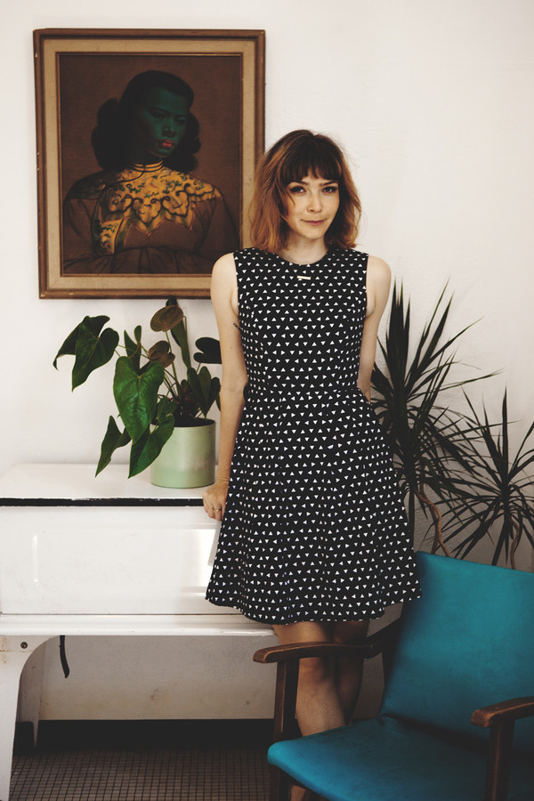 Birds of North America Antbird Dress Black Triangles Birds of North America Antbird Dress Black Triangles