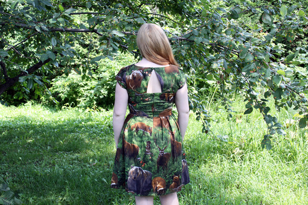 Birds of North America Macaw Dress (Woods) Birds of North America Macaw Dress (Woods)