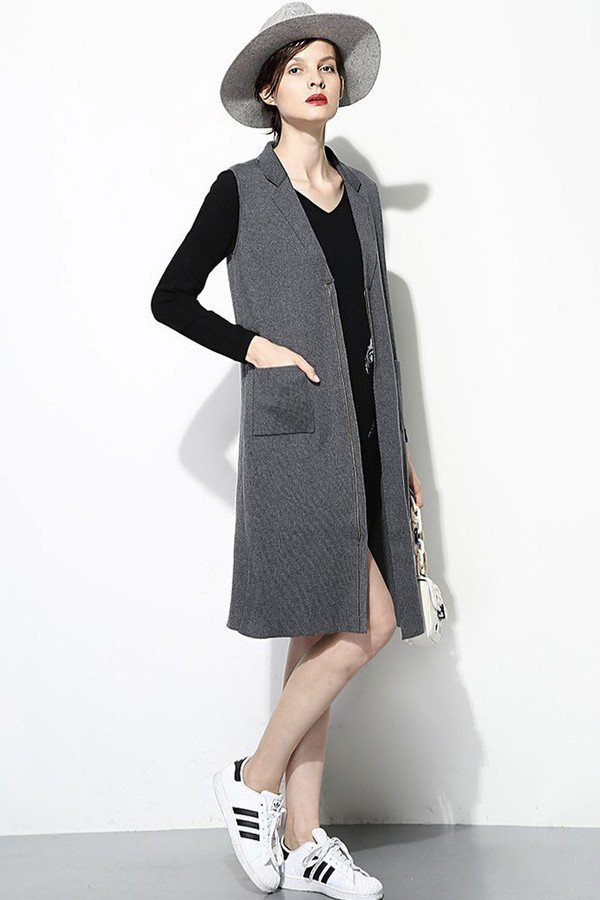 FEW MODA Cashmere Zip Waistcoat FEW MODA Cashmere Zip Waistcoat