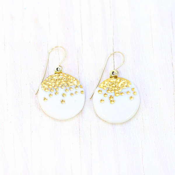 Porcelain and Stone Midnight Kiss Earrings Porcelain and Stone Midnight Kiss Earrings