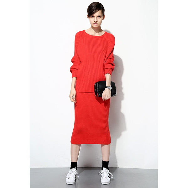FEW MODA Sporty Knitted Dress Set FEW MODA Sporty Knitted Dress Set