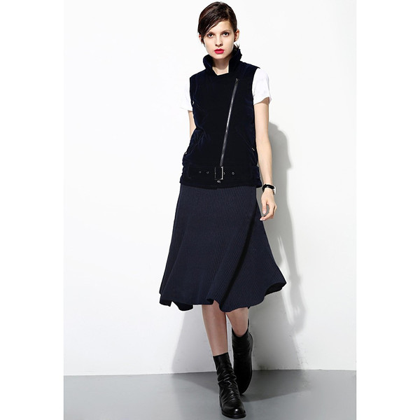Textred Uneven Skirt Textred Uneven Skirt