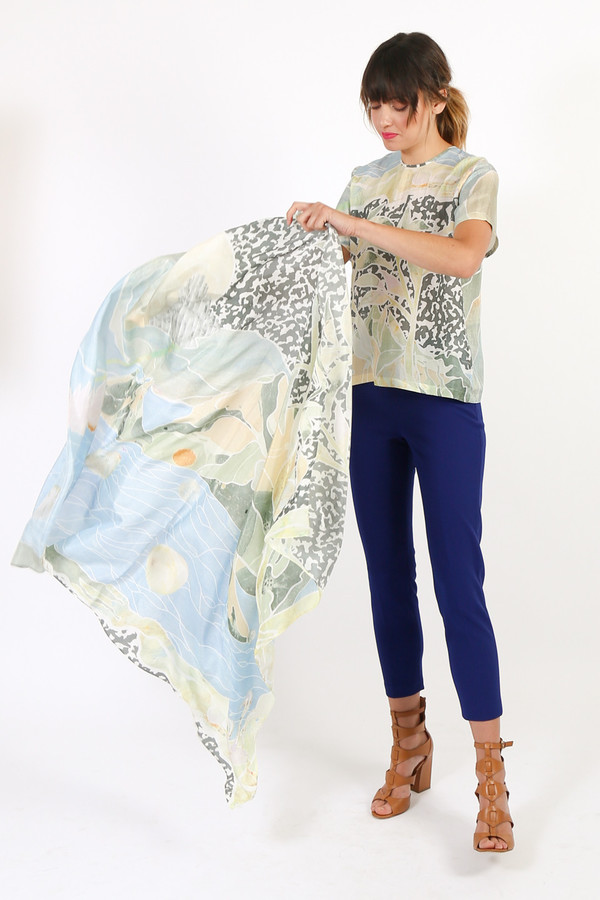 Nanushka Love Printed Scarf Nanushka Love Printed Scarf