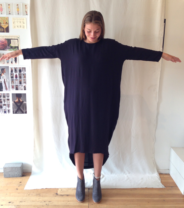 Black Crane Cocoon Dress Black Crane Cocoon Dress