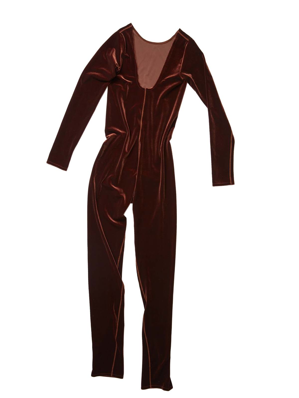 Simone Wild Velvet Cat Suit Nut Garmentory
