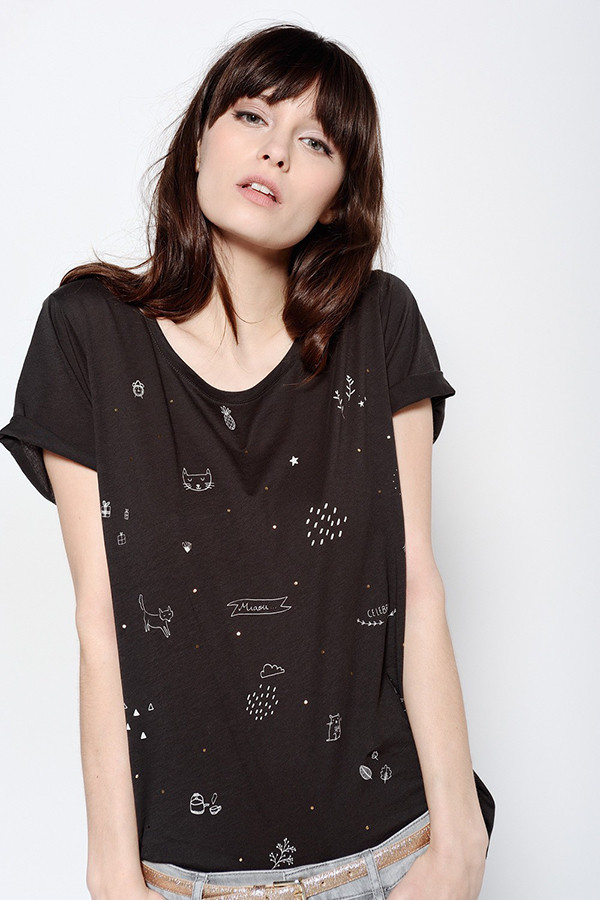 DES PETITS HAUTS SOON DARK T-SHIRT DES PETITS HAUTS SOON DARK T-SHIRT