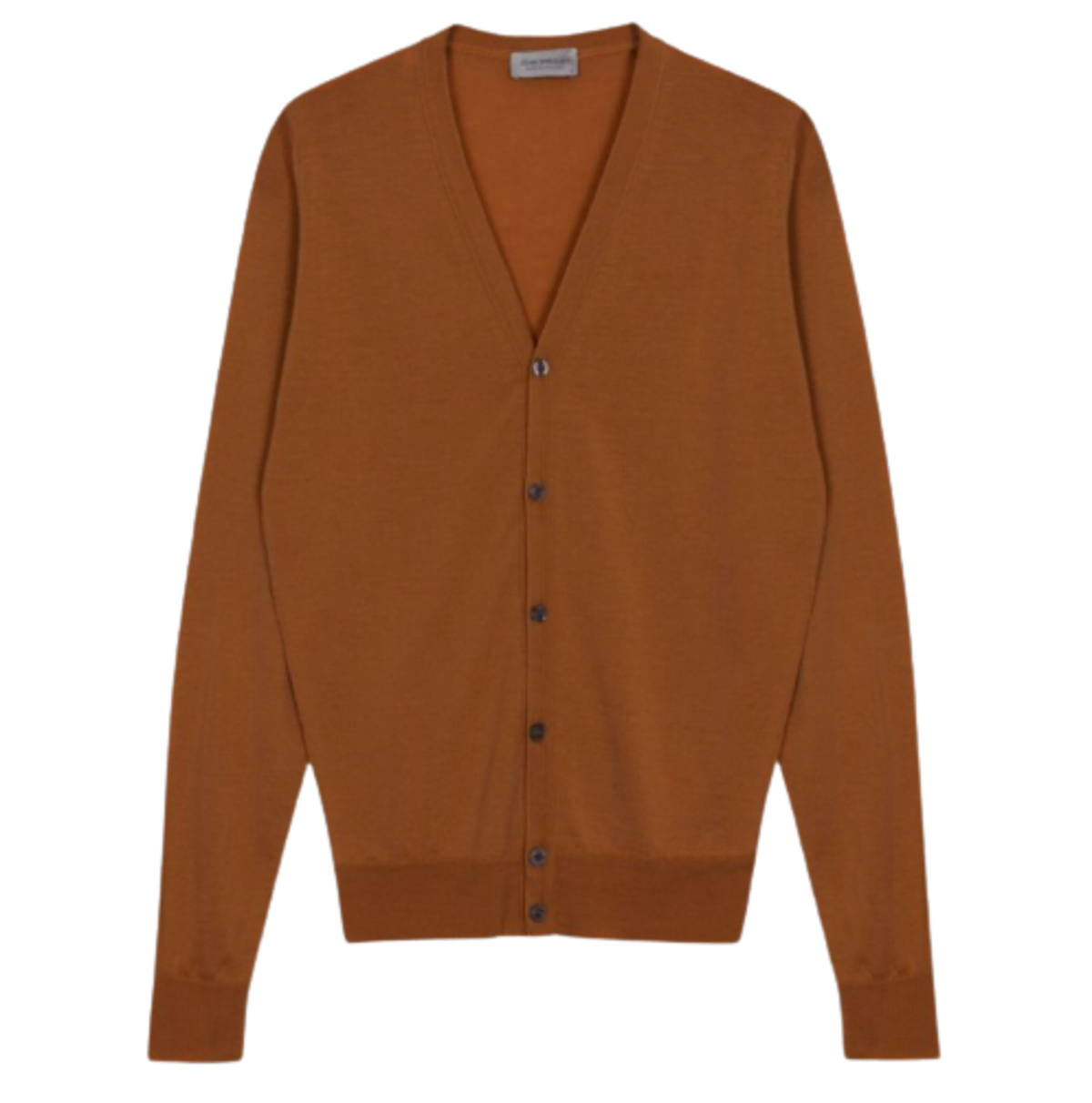 John Smedley Petworth V-Neck Cardigan - Ginger