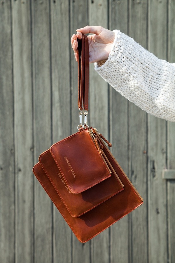 Creatures of Comfort Leather Pouch | whiskey Creatures of Comfort Leather Pouch | whiskey