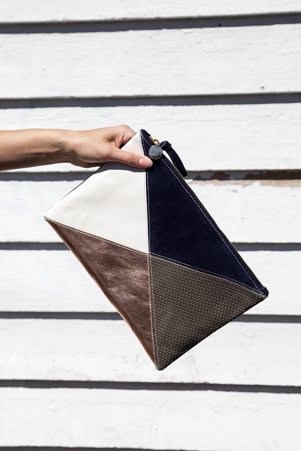 Clare V. Flat Clutch | patchwork Clare V. Flat Clutch | patchwork