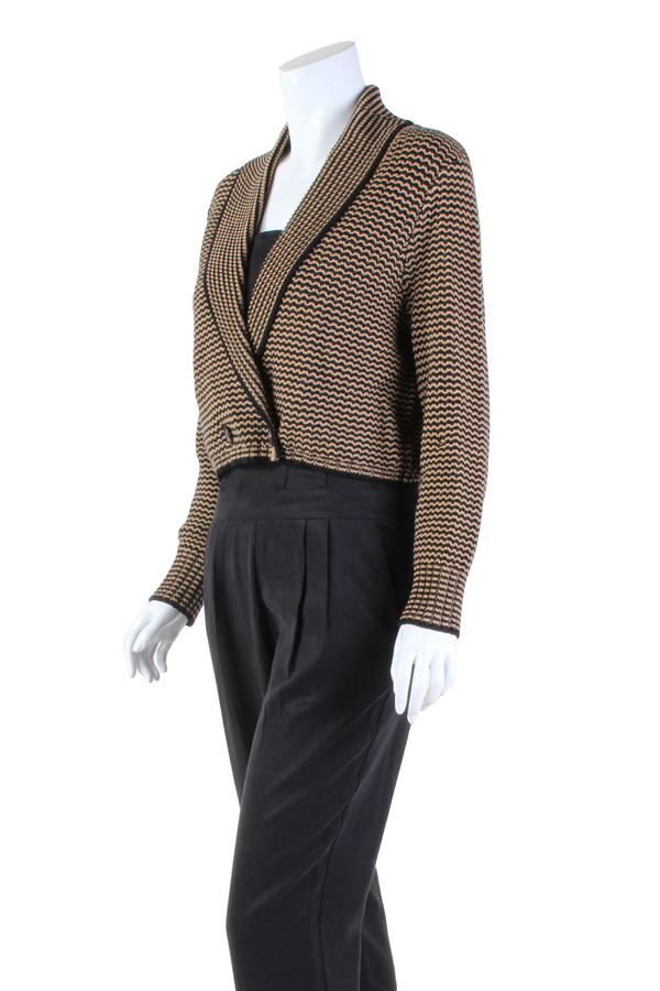 Cosette Louisa Cropped Cardigan Blacksand Cosette Louisa Cropped Cardigan Blacksand
