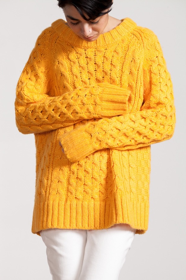 Apiece Apart Fisherman Sweater | marigold Apiece Apart Fisherman Sweater | marigold
