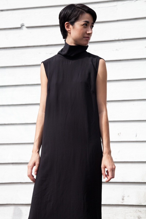 Jesse Kamm Stack Dress | black Jesse Kamm Stack Dress | black