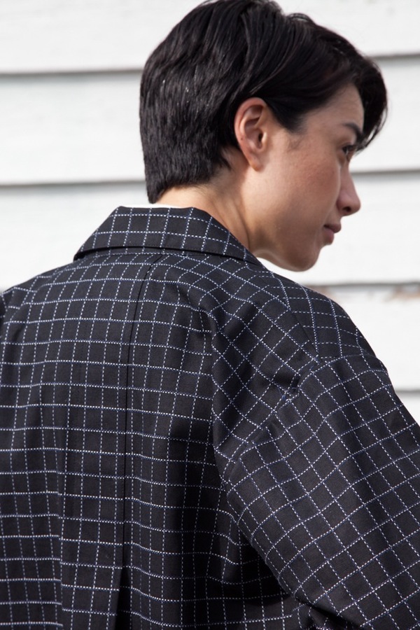Jesse Kamm Trench Coat | black windowpane Jesse Kamm Trench Coat | black windowpane