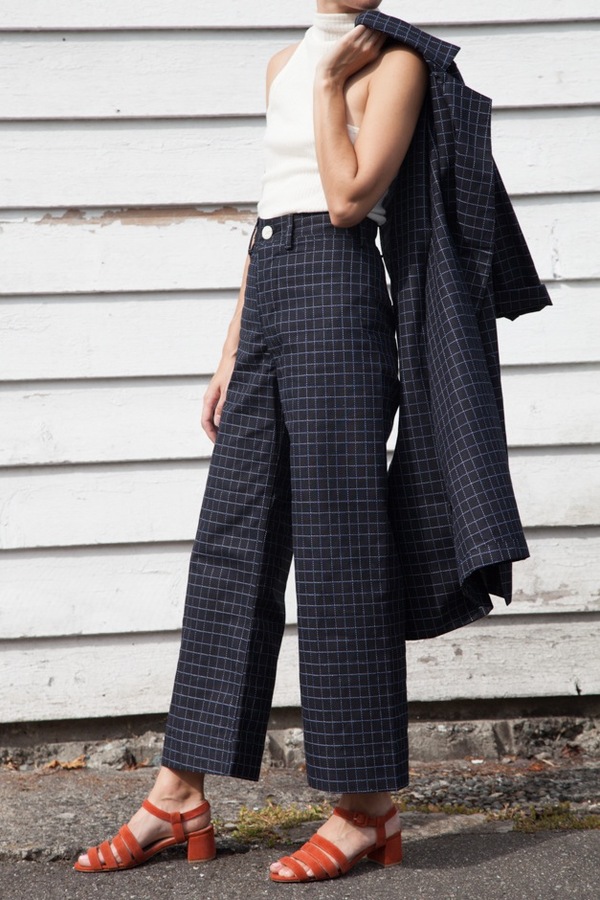 Jesse Kamm Sailor Pant | black windowpane Jesse Kamm Sailor Pant | black windowpane