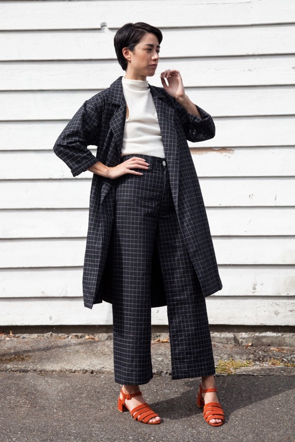 Jesse Kamm Sailor Pant | black windowpane Jesse Kamm Sailor Pant | black windowpane