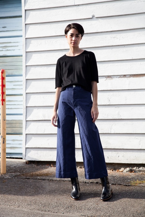 Jesse Kamm Sailor Pant | Cunningham Blue Jesse Kamm Sailor Pant | Cunningham Blue