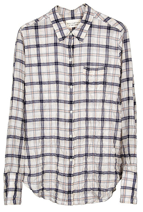 Nili Lotan Indigo Stripe Shirt Nili Lotan Indigo Stripe Shirt