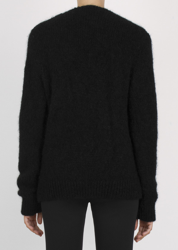 Unisex complexgeometries husk sweater | black Unisex complexgeometries husk sweater | black