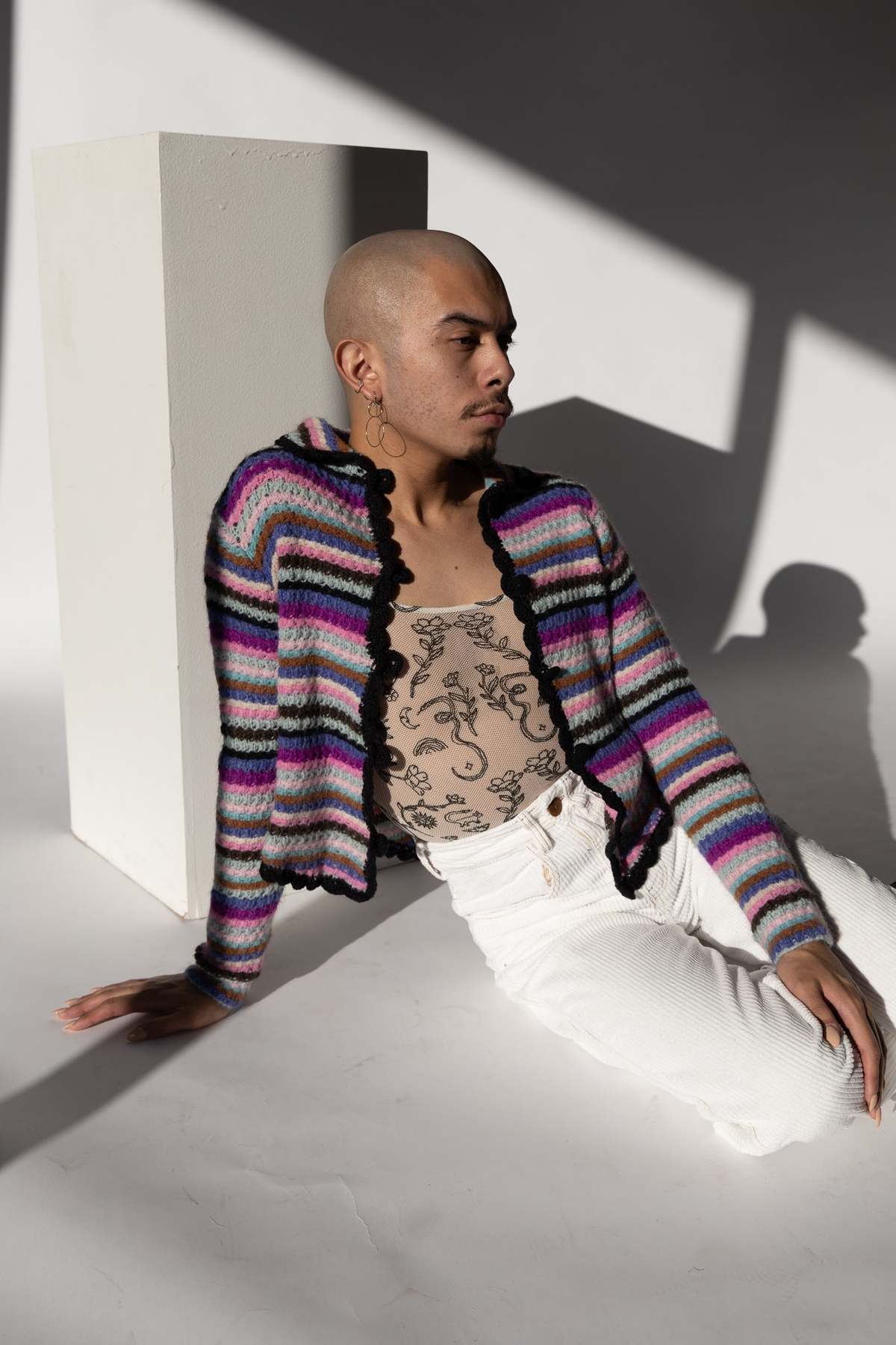 Tach Clothing Lotaria top Multicolored Stripe Garmentory