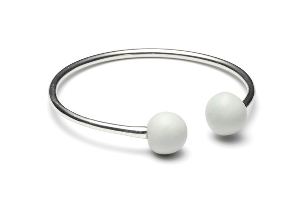 Louise Kragh Jewelry Double Porcelain Pearl Cuff Louise Kragh Jewelry Double Porcelain Pearl Cuff