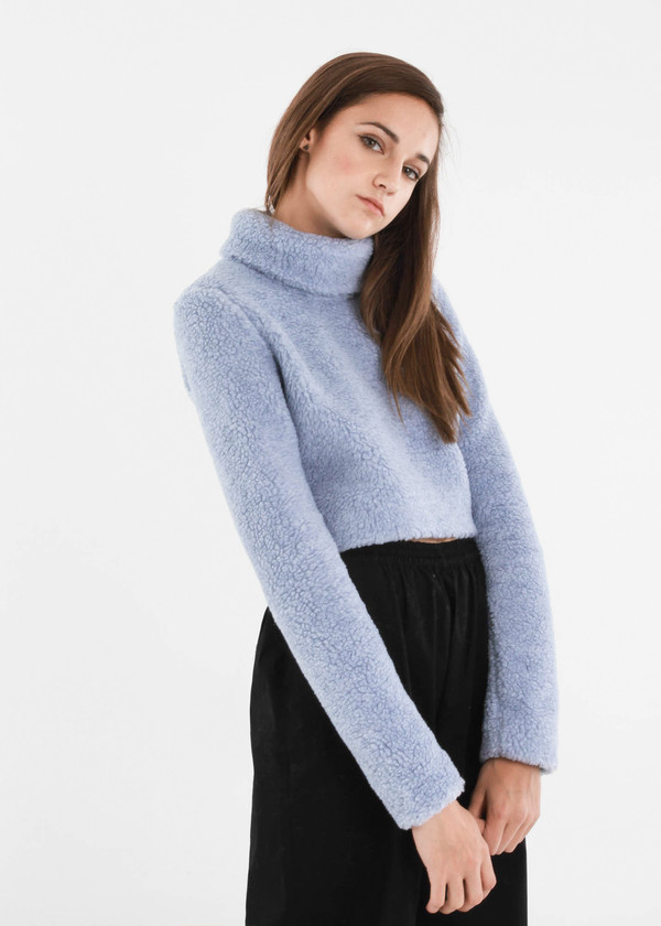 Carleen Powder Funnel Neck Sweater Carleen Powder Funnel Neck Sweater