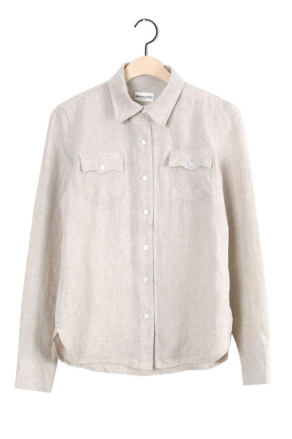 Bowie Natural Boyfriend-fit Button Up Bowie Natural Boyfriend-fit Button Up