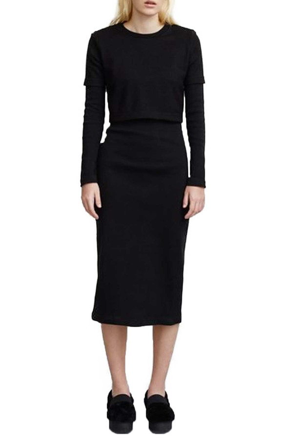 Opening Ceremony Dim Thermal Long Sleeve Dress Opening Ceremony Dim Thermal Long Sleeve Dress