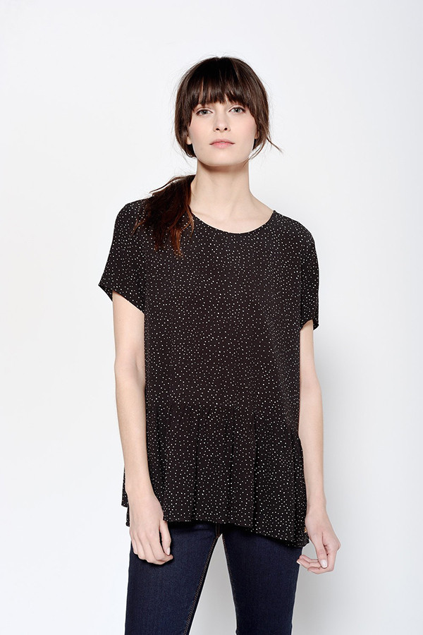 DES PETITS HAUTS FILOMI BLACK SHIRT DES PETITS HAUTS FILOMI BLACK SHIRT