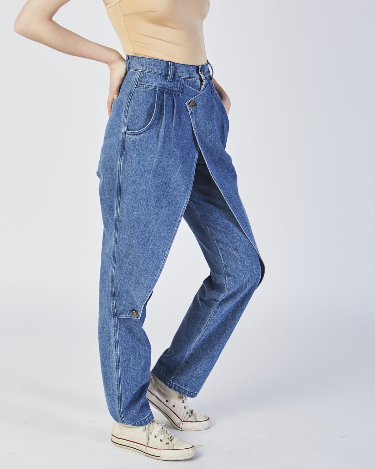 jeans with flaps